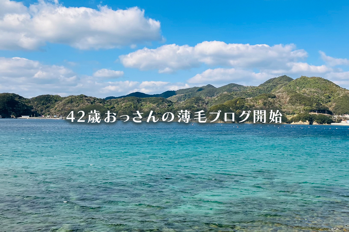 42歳おっさんの薄毛改善奮闘記